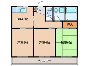 エクシード西大津の物件間取画像